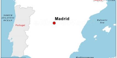 地図の資本スペイン
