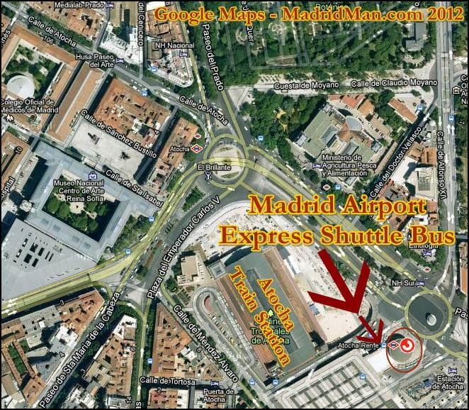 プエルタデ歩駅での地図