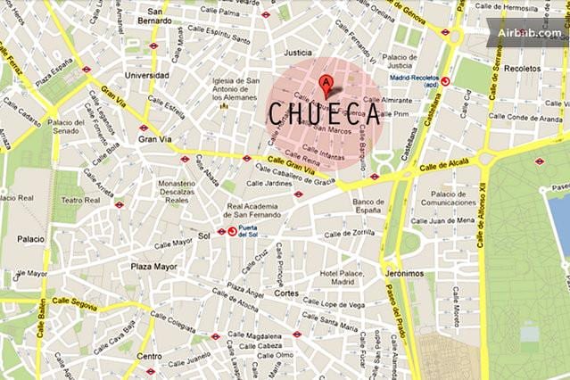 マドリードchueca地図