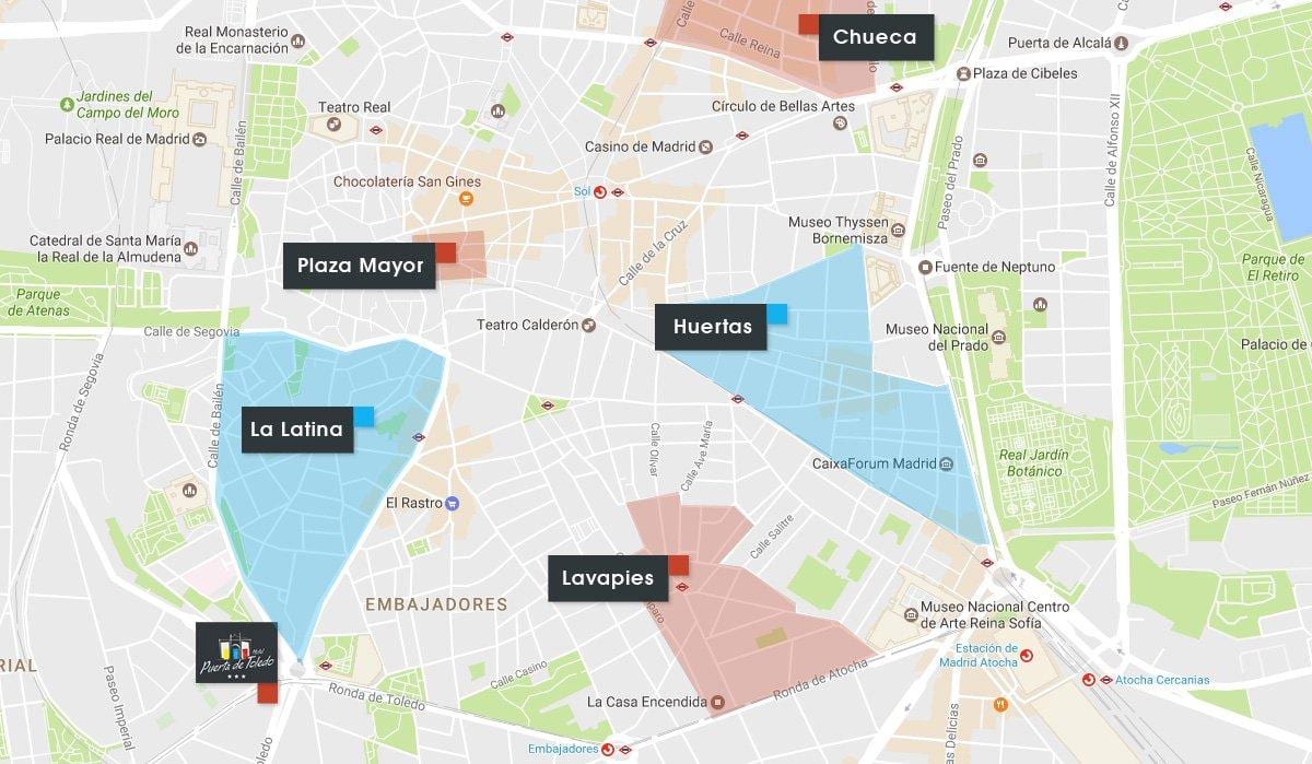 地図chueca