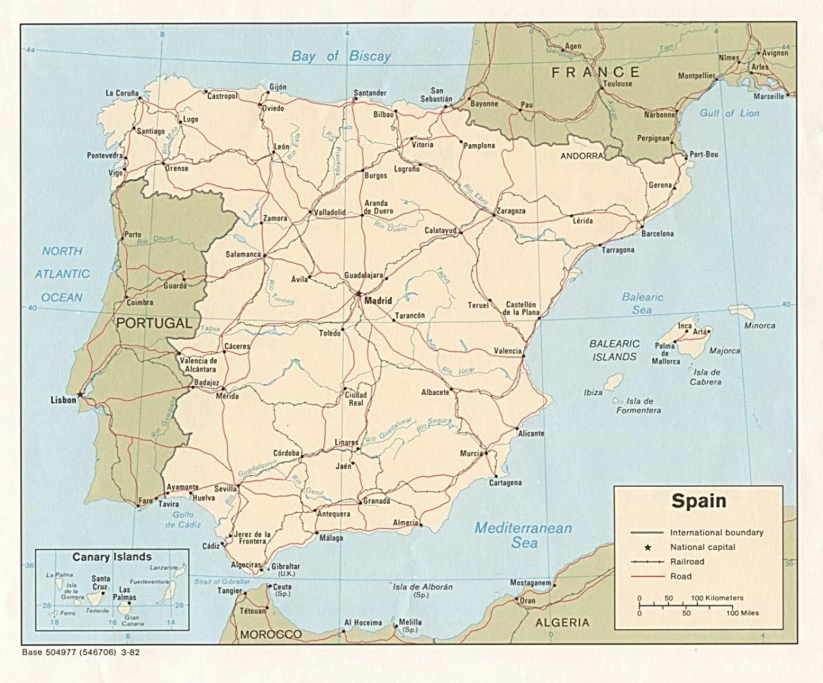 マドリードの地図