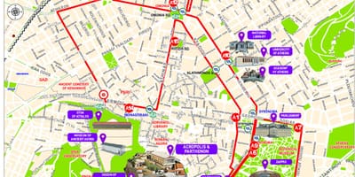マドリードのファミリー向けホテル地図