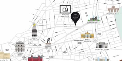 地図plaza del solマドリード
