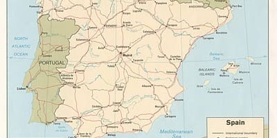 マドリードの地図