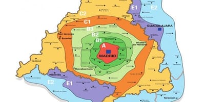 マドリードゾーンt地図