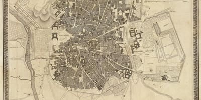 地図マドリードの古い町
