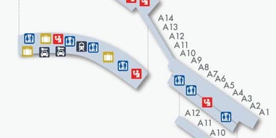 バラハスマドリード端末の地図