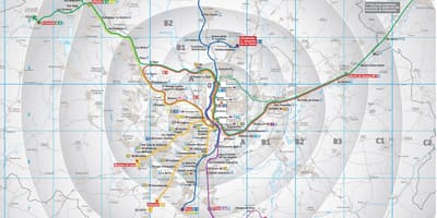 マドリードの地図乗継