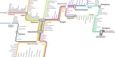 地図マドリードのrenfe