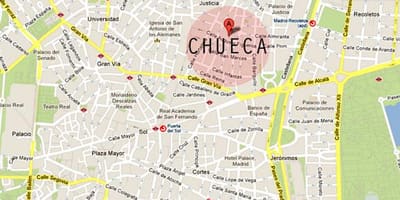 マドリードchueca地図