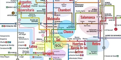 地図la latinaマドリード