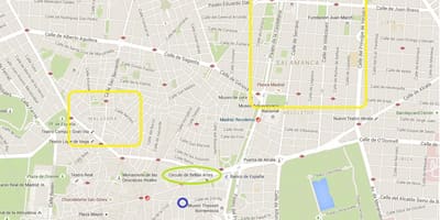 地図malasanaマドリード